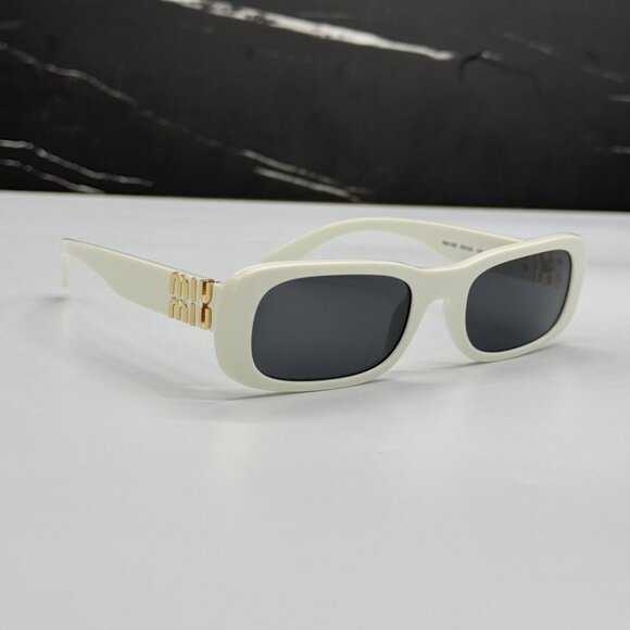 NEW MIU MIU WOMEN MU08ZS 1425S0 SUNGLASSES WHITE EYEWEAR SMU 08Z 1425S0 main image 5